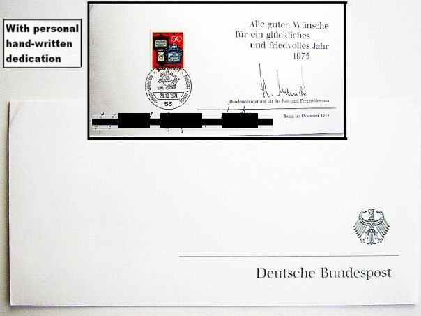 1964 Christmas card German Mail Ministry BRD - (5868)